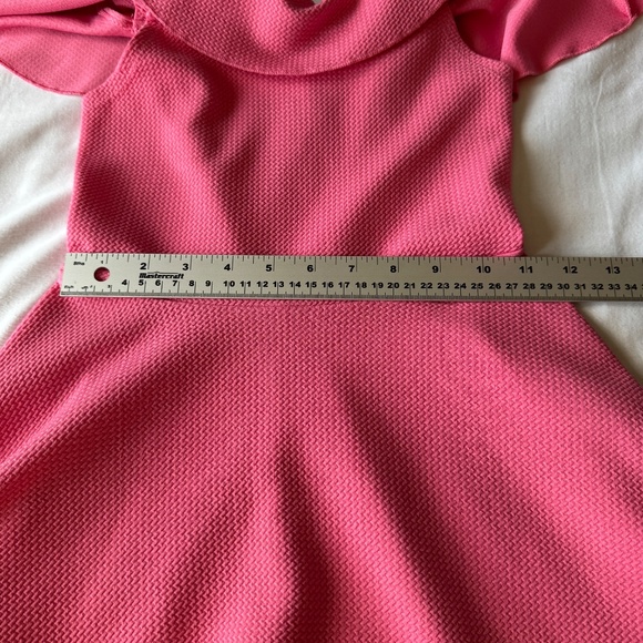 Emerald Sundae Girls Textured Sleeveless Dress Pink 10 Wedding Guest Sunday - Picture 8 of 12